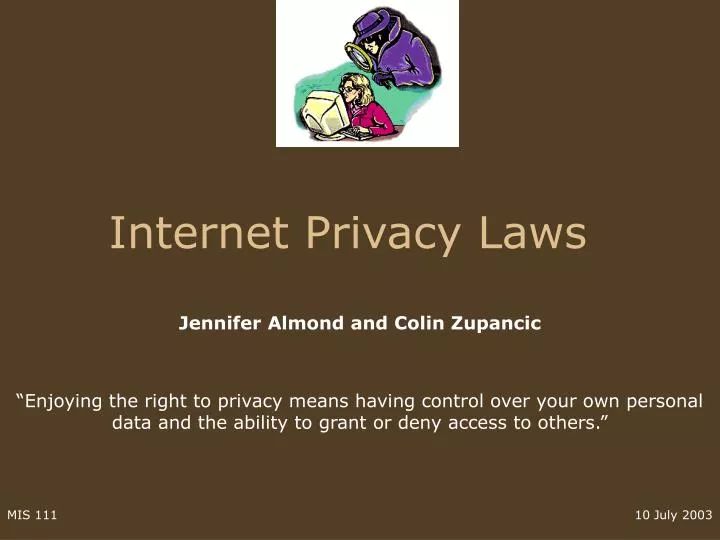 Securing Online Spaces Navigating Internet Privacy Laws