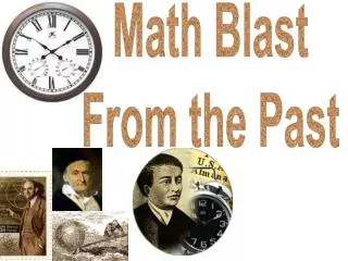 Math Blast From the Past