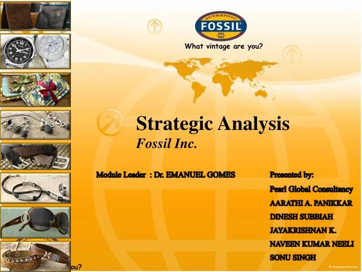 strategic analysis fossil inc