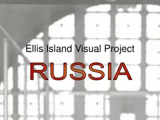 Ellis Island Visual Project