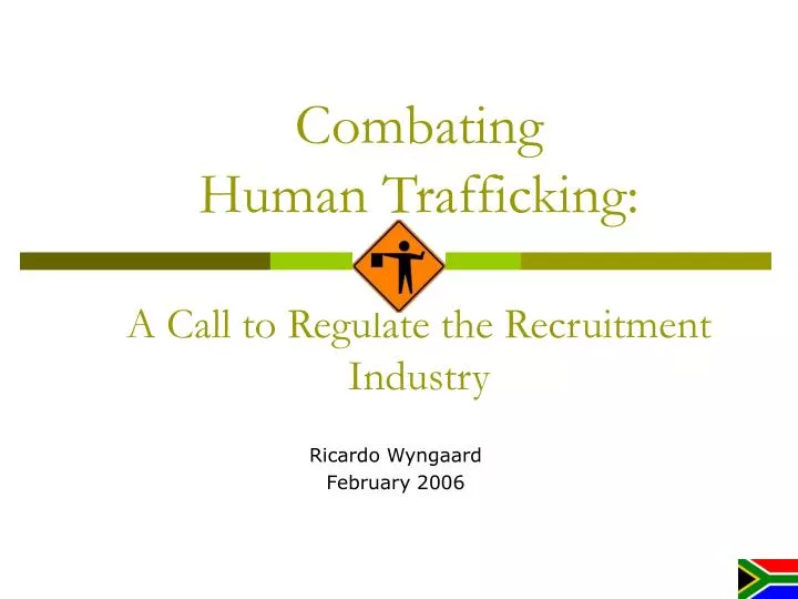 combating human trafficking a call to regulate the recruitment industry
