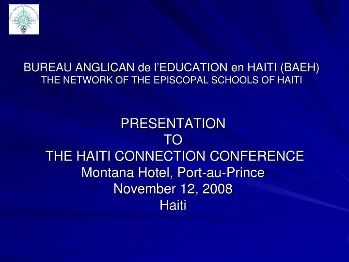 bureau anglican de l education en haiti baeh the network of the episcopal schools of haiti