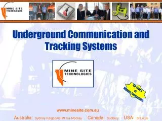 Underground Communication and Tracking Systems