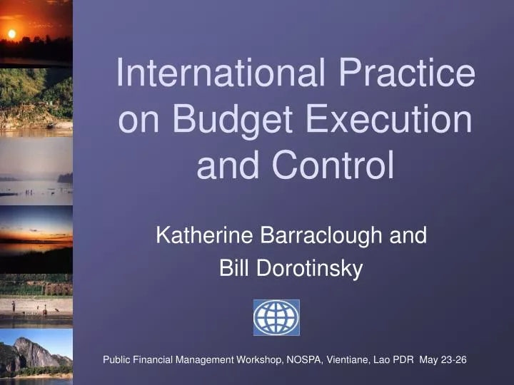 international practice on budget execution and control