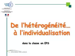 de l h t rog n it l individualisation