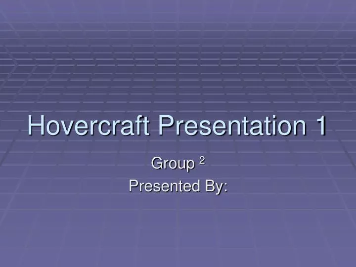 hovercraft presentation 1