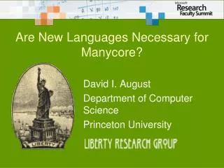 Are New Languages Necessary for Manycore?