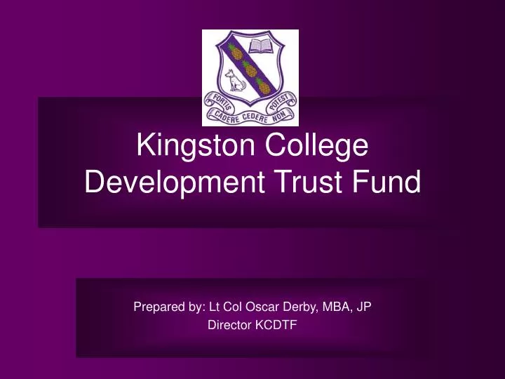 kingston college development trust fund