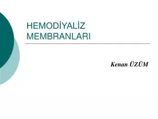 hemod yal z membranlari