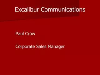 Excalibur Communications