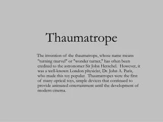 Thaumatrope