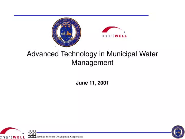 advanced technology in municipal water management