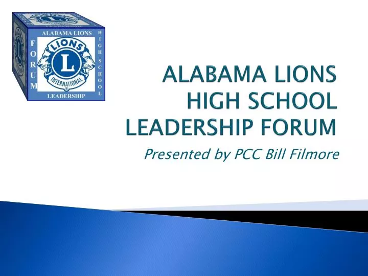 alabama lions high school leadership forum