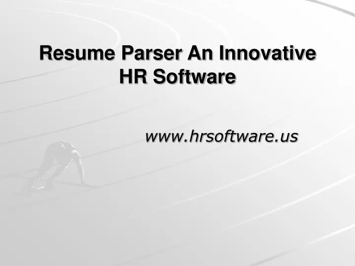 resume parser an innovative hr software