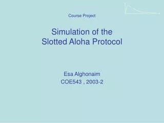 Simulation of the Slotted Aloha Protocol