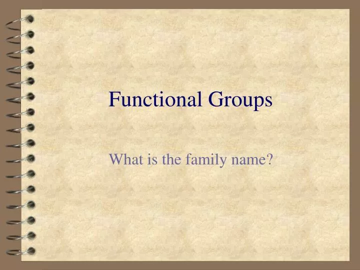 functional groups