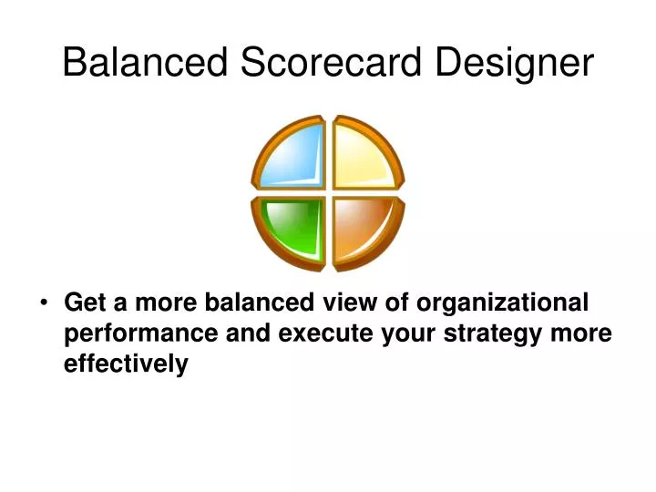 balanced scorecard designer