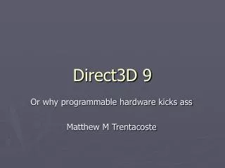 Direct3D 9