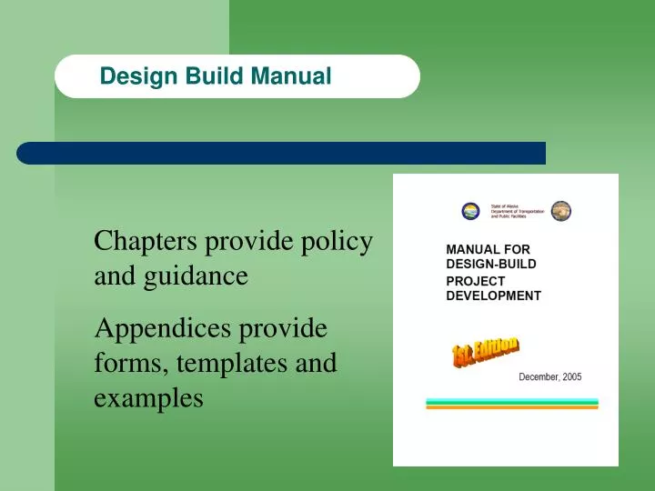 design build manual
