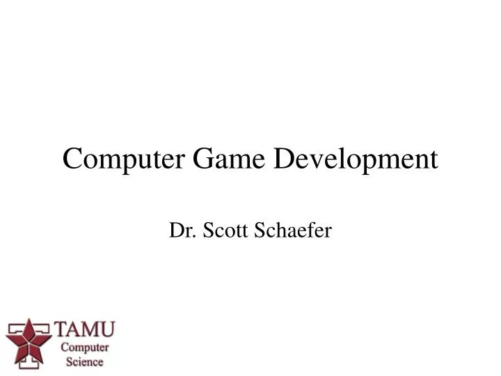 computer game development