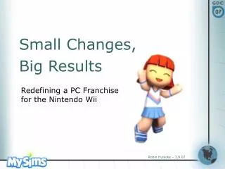 Redefining a PC Franchise for the Nintendo Wii