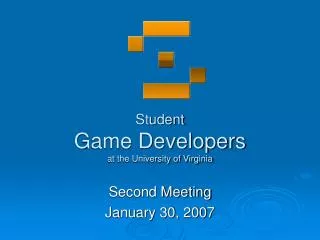 Student Game Developers at the University of Virginia