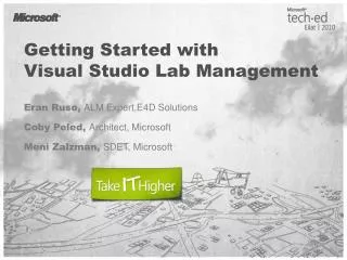 Getting Started with Visual Studio Lab Management