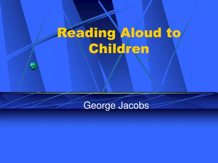 reading aloud to children