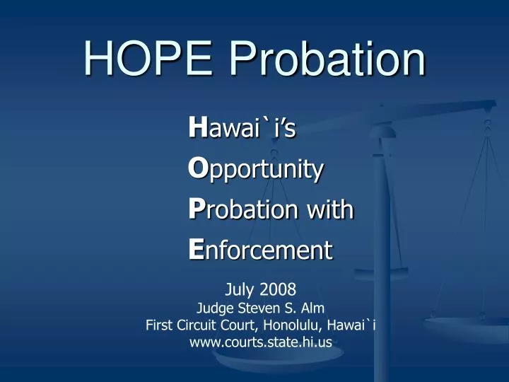hope probation
