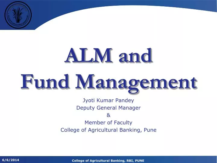 alm and fund management
