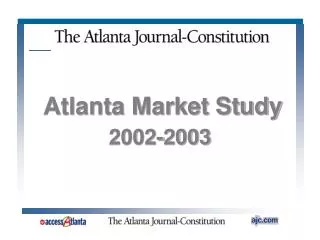 Atlanta Market Study 2002-2003