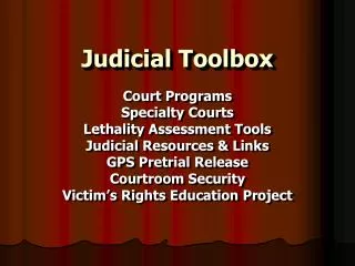 Judicial Toolbox