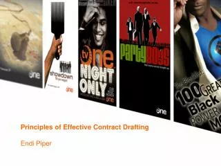 Principles of Effective Contract Drafting Endi Piper