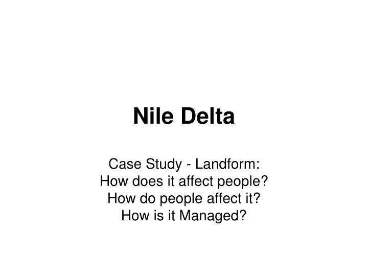 nile delta