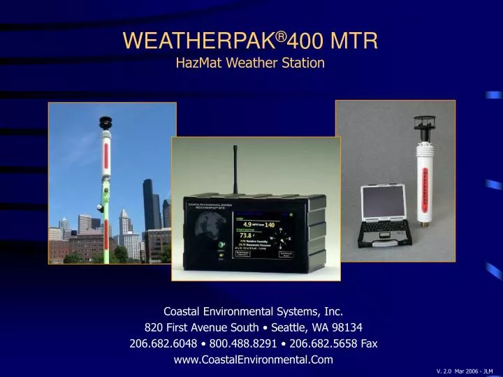 weatherpak 400 mtr hazmat weather station