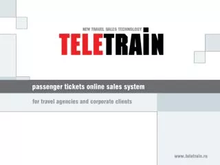 passenger tickets online sales system