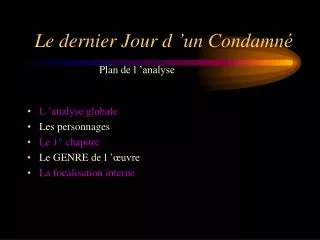 le dernier jour d un condamn