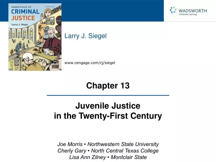 chapter 13 juvenile justice in the twenty first century