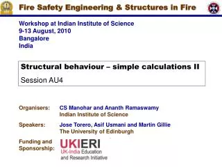 Fire Safety Engineering &amp; Structures in Fire