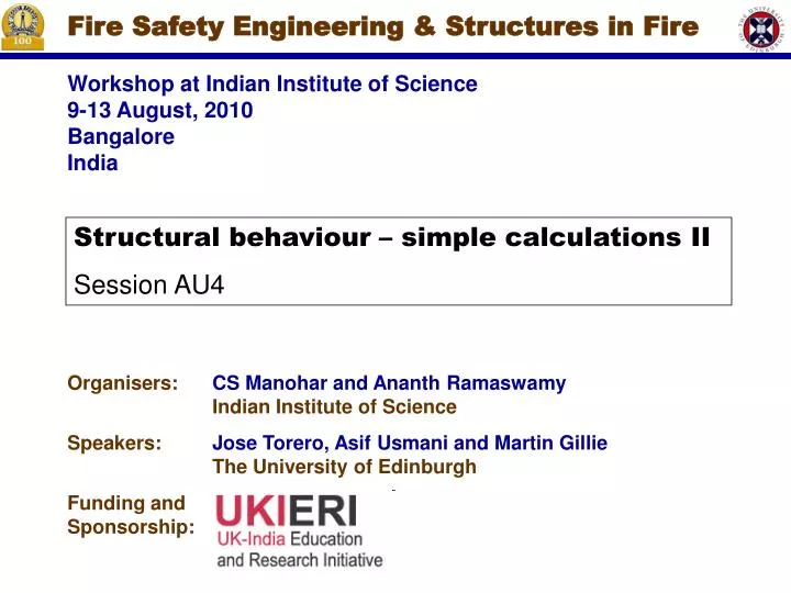 fire safety engineering structures in fire