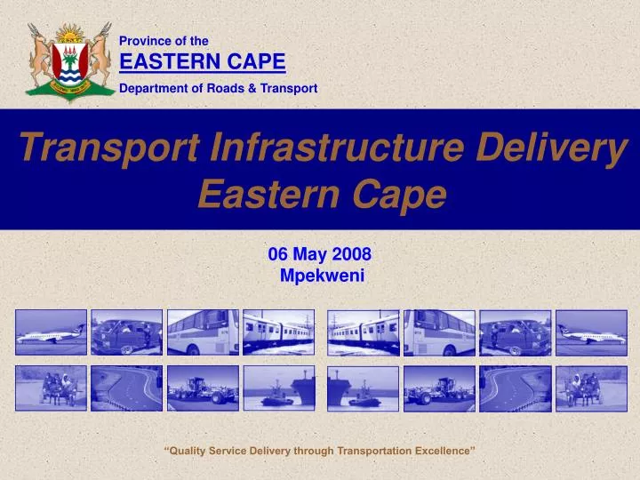 transport infrastructure delivery eastern cape