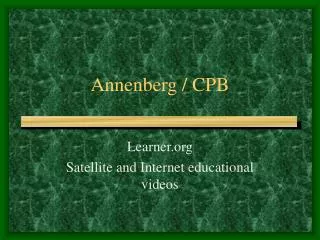 Annenberg / CPB