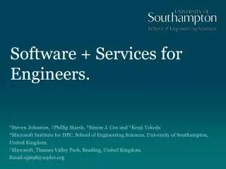 Software + Services for Engineers.