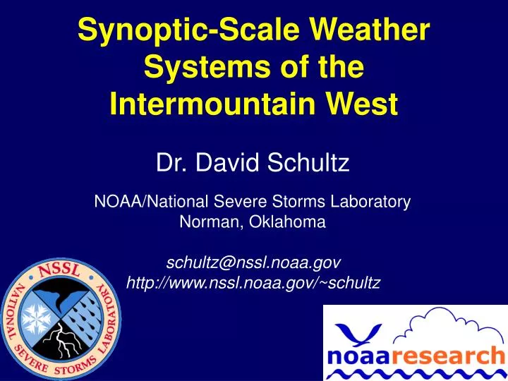 synoptic scale weather systems of the intermountain west