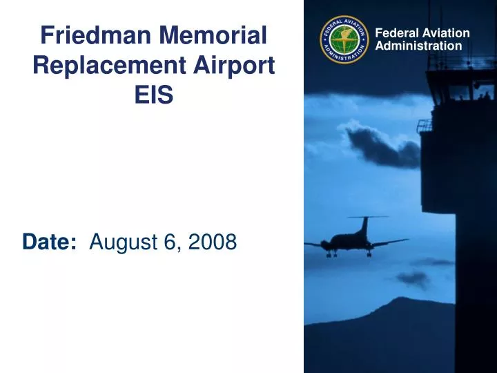 friedman memorial replacement airport eis