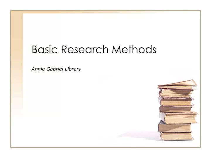 basic research methods