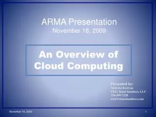 An Overview of Cloud Computing
