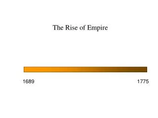 The Rise of Empire