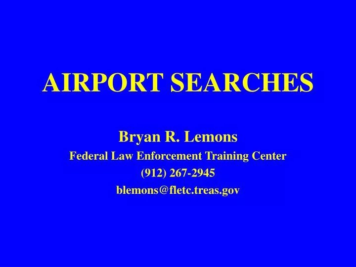 airport searches