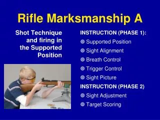 Rifle Marksmanship A